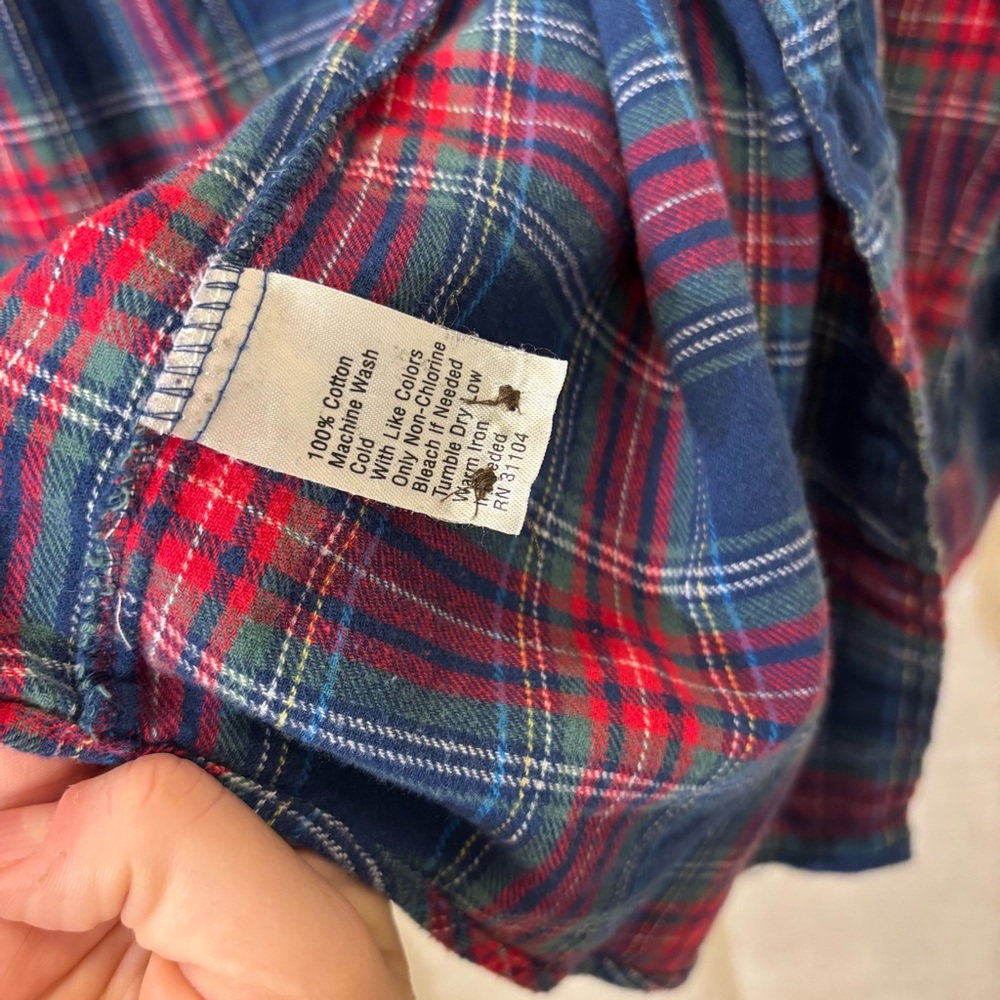 Men’s Saddlebred Plaid Button Up, Soft 100% Cotton, Size M / Medium - Picture 4 of 5